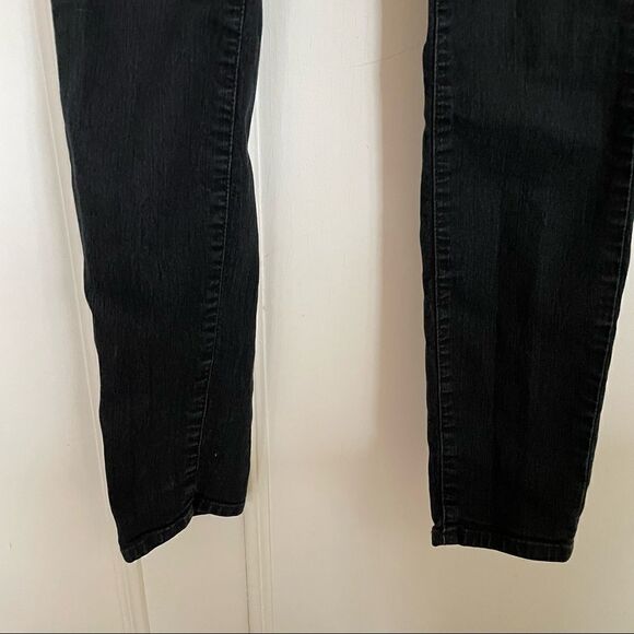 rich & skinny marilyn skinny jeans in tar black 26 - Picture 4 of 9